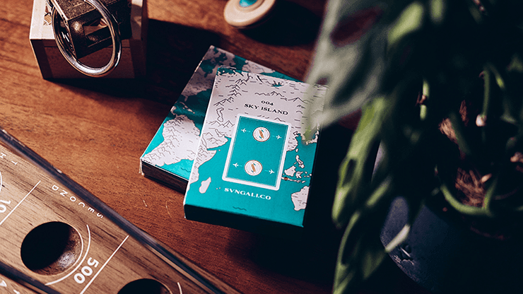 Sky Island Playing Cards Playing Cards by SVNGALI