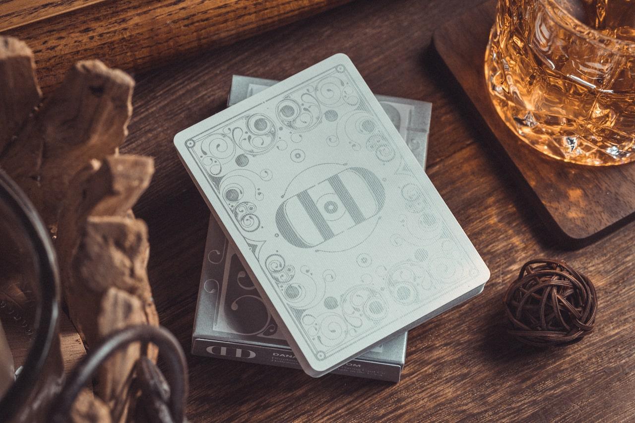 Smoke & Mirrors V8 by Dan and Dave Silver Standard Edition Playing Cards by Smoke & Mirrors Playing Cards
