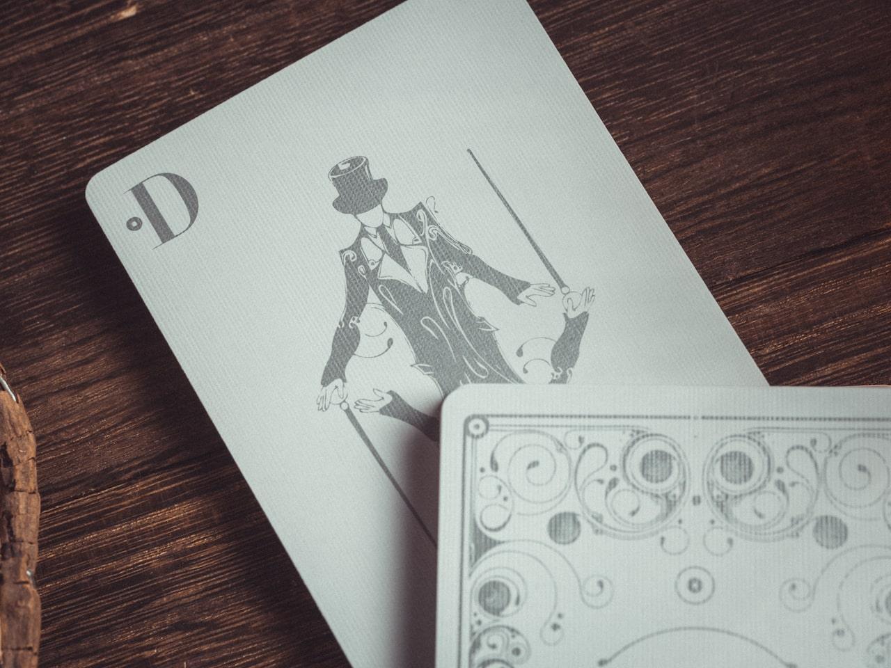 Smoke & Mirrors V8 by Dan and Dave Silver Standard Edition Playing Cards by Smoke & Mirrors Playing Cards