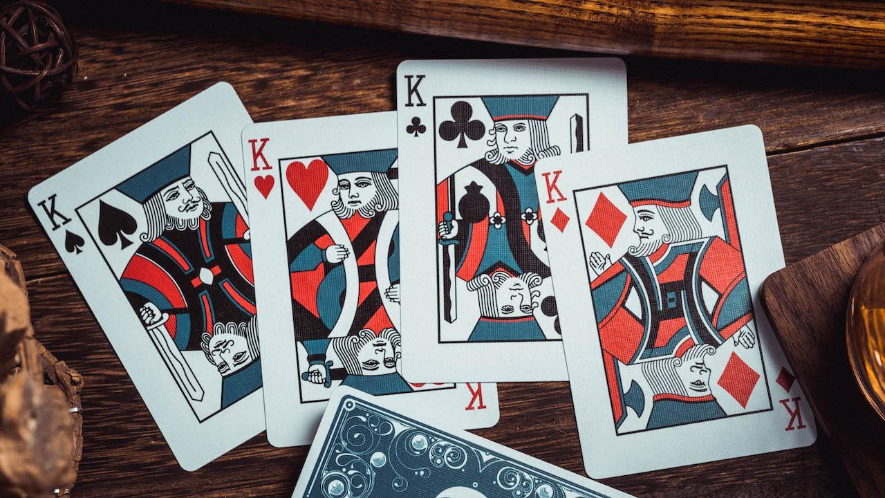 Smoke & Mirrors Playing Cards by Dan and Dave V8 Blue – Rare