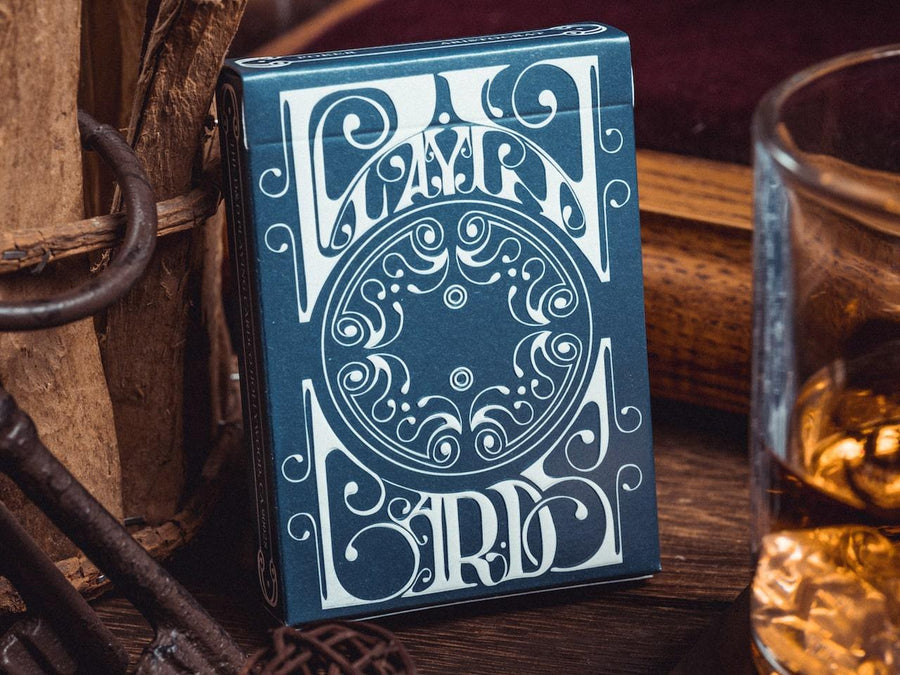 Smoke & Mirrors Playing Cards set - V8 Blue