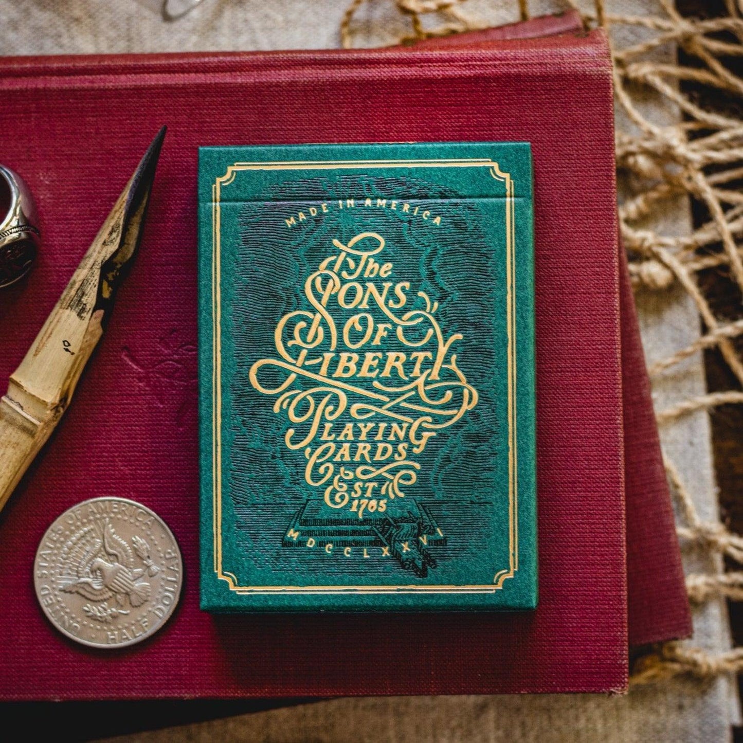 Sons of Liberty Playing Cards - Green Edition Playing Cards by Dan & Dave