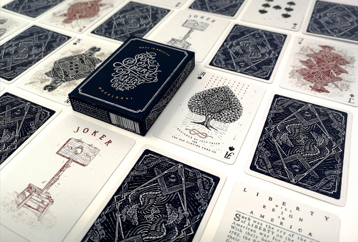 Sons of Liberty, Patriot Blue Playing Cards by Dan & Dave