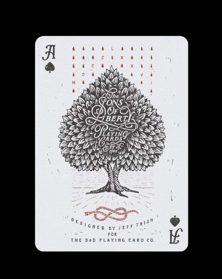 Sons of Liberty Playing Cards - Patriot Red Playing Cards by Art of Play
