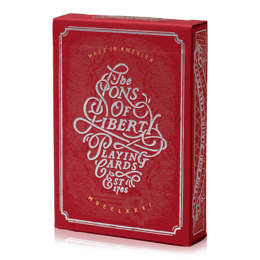 Sons of Liberty Playing Cards - Patriot Red Playing Cards by Art of Play