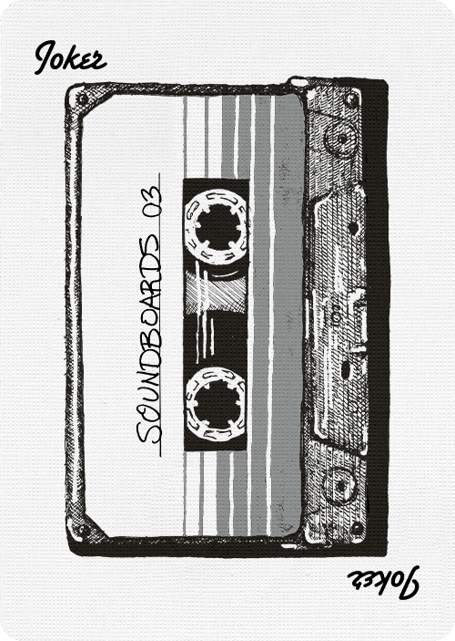 Soundboards V3 Midnight Edition Playing Cards by Riffle Shuffle Playing Card Company