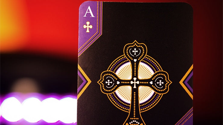 Standard Edition Dark Lordz Royale (Purple) by De'vo Playing Cards by De'vo