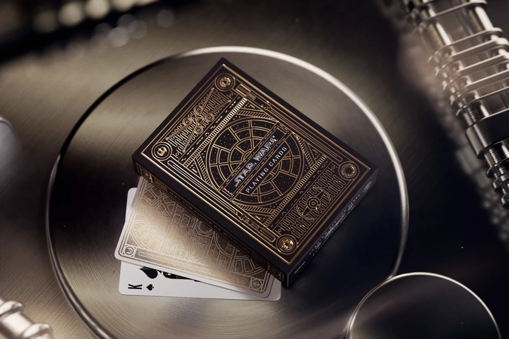 star wars holographic playing cards Star Wars Playing Cards Gold Version