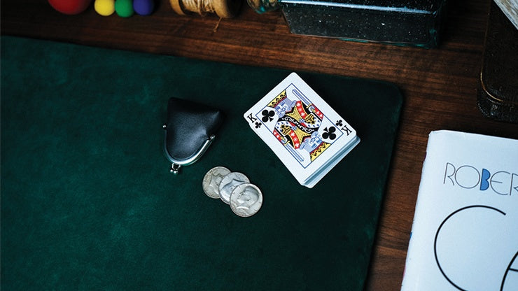 Suede Leather Large Pad (Green) by TCC - Trick Playing Cards by RarePlayingCards.com