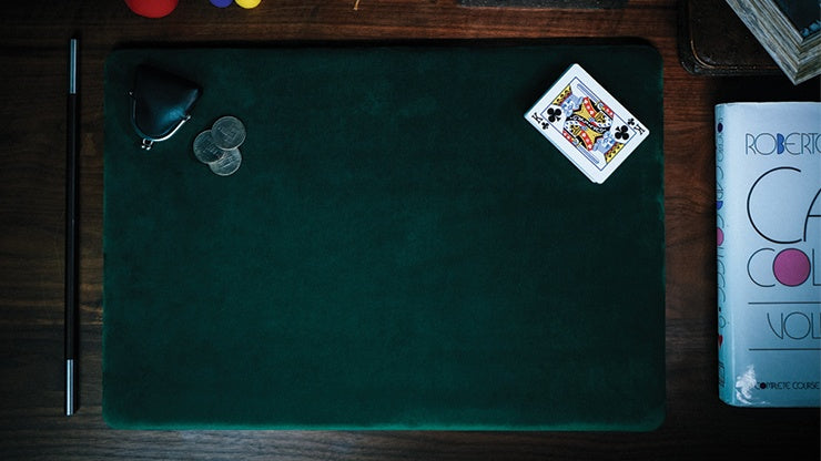 Suede Leather Large Pad (Green) by TCC - Trick Playing Cards by RarePlayingCards.com