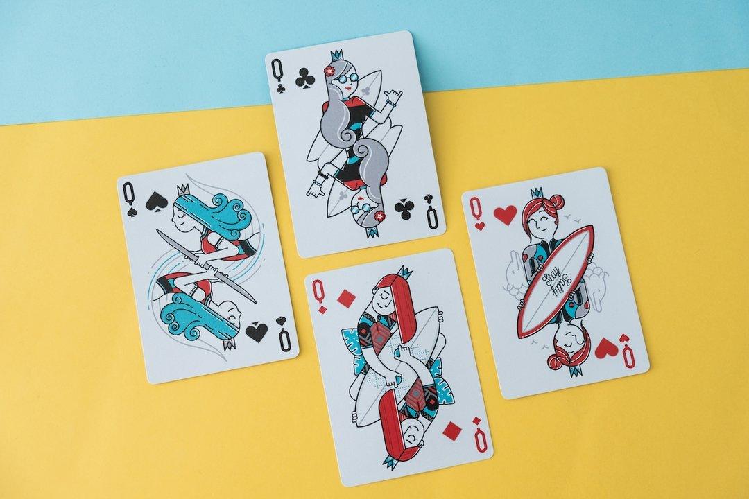 Surfboard Playing Cards by Riffle Shuffle Playing Card Company