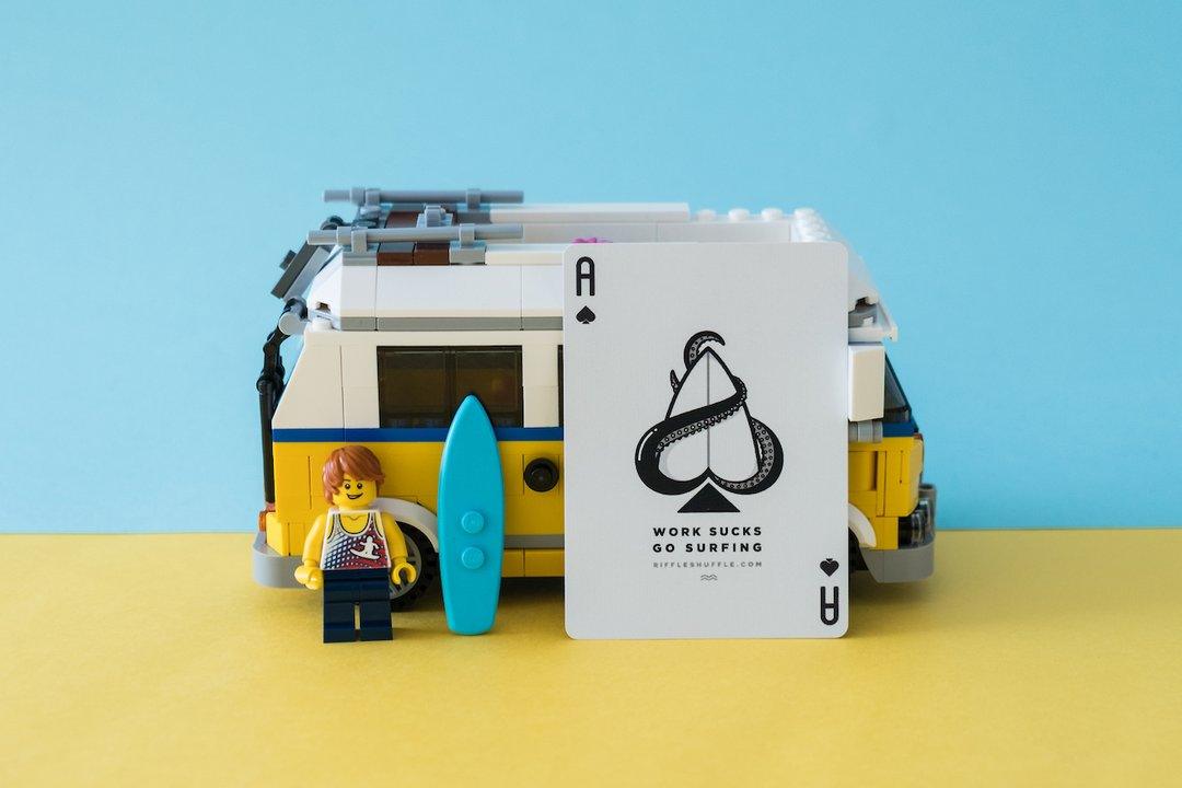 Surfboard Playing Cards by Riffle Shuffle Playing Card Company