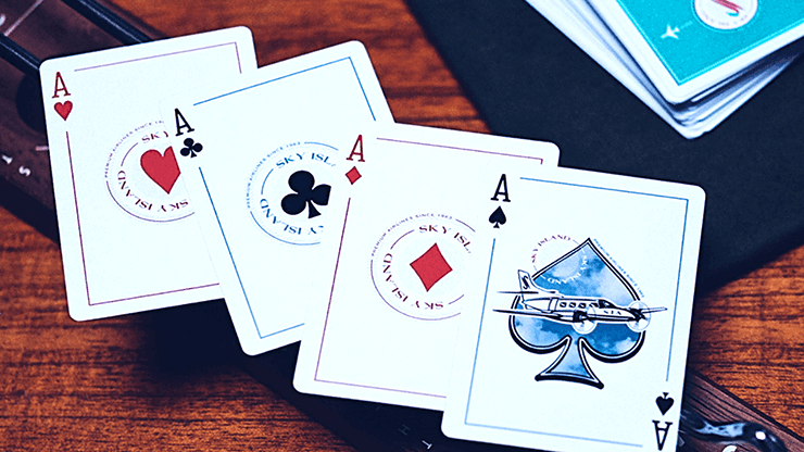 Sky Island Playing Cards Playing Cards by SVNGALI
