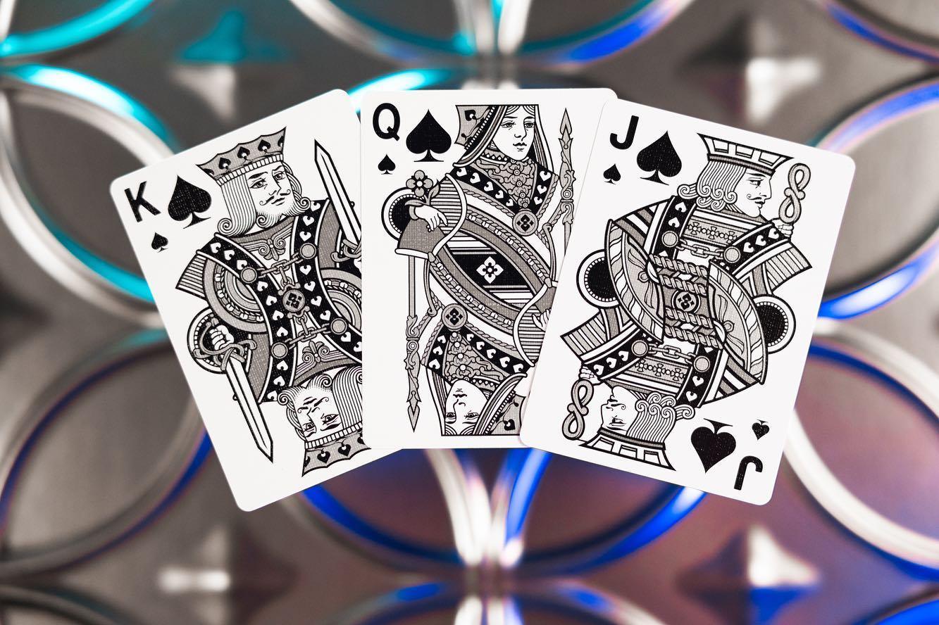 Table Players Playing Cards - Vol. 9 Silver Cross Playing Cards by Kings Wild Project