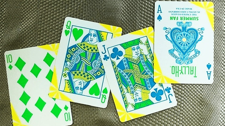 Tally Ho Fan Back Summer Playing Cards by US Playing Card Co.