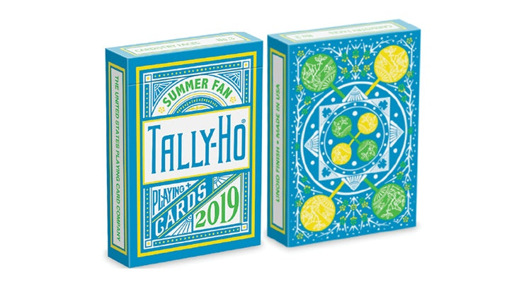 Tally Ho Fan Back Summer Playing Cards by US Playing Card Co.