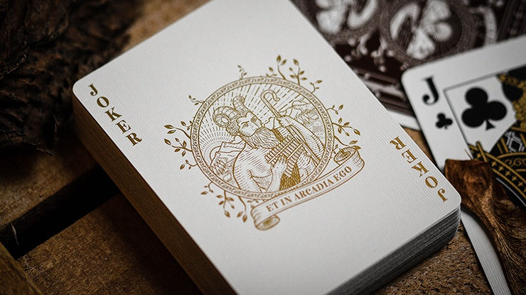 The Arcadia Signature Edition Playing Cards - Brown Playing Cards by RarePlayingCards.com