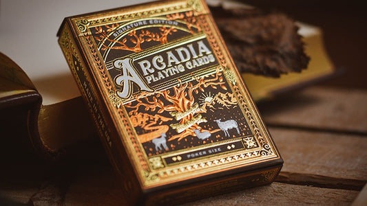 The Arcadia Signature Edition Playing Cards - Brown Playing Cards by RarePlayingCards.com