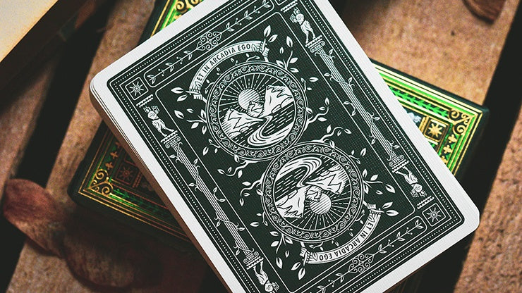 The Arcadia Signature Edition Playing Cards - Green Playing Cards by RarePlayingCards.com