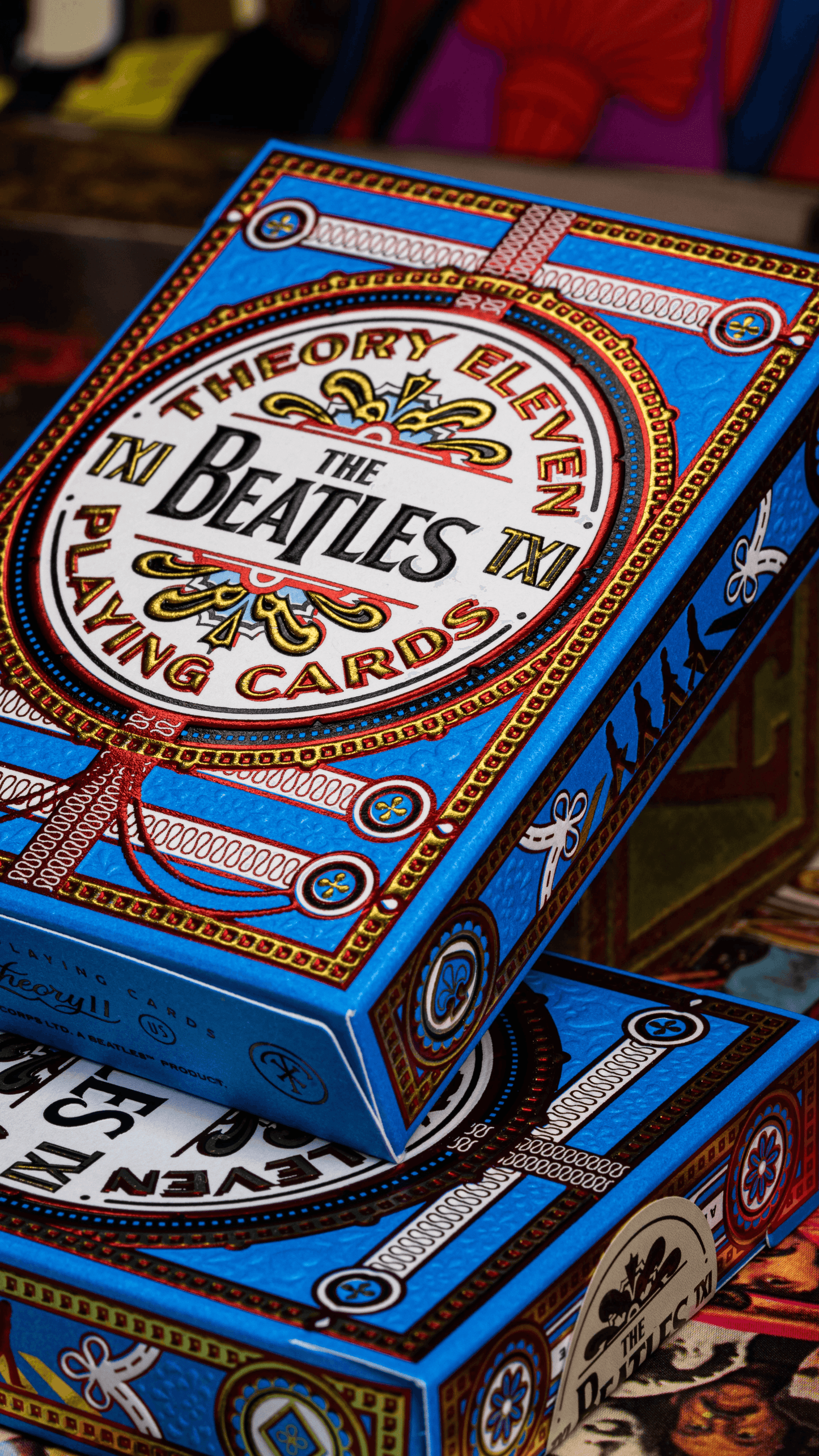 The Beatles Playing Cards - Blue Playing Cards by Theory11