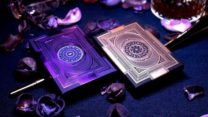 The Constellation Playing Cards - Mystique Purple Playing Cards by DECKIDEA