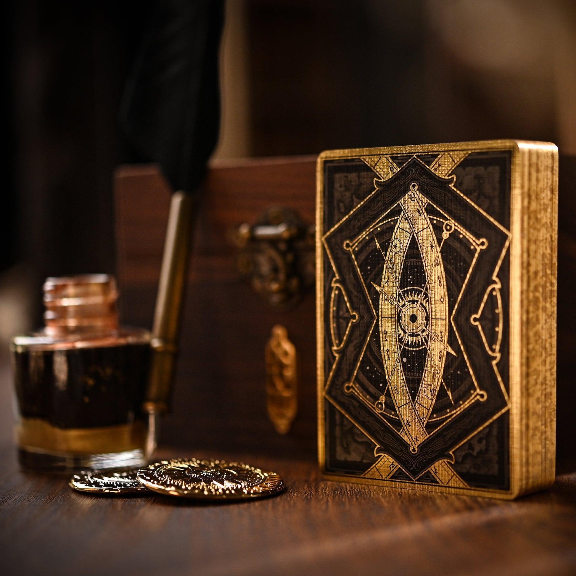 Gilded Eye of the Ocean Astra Polaris Playing Cards Playing Cards by Stockholm 17