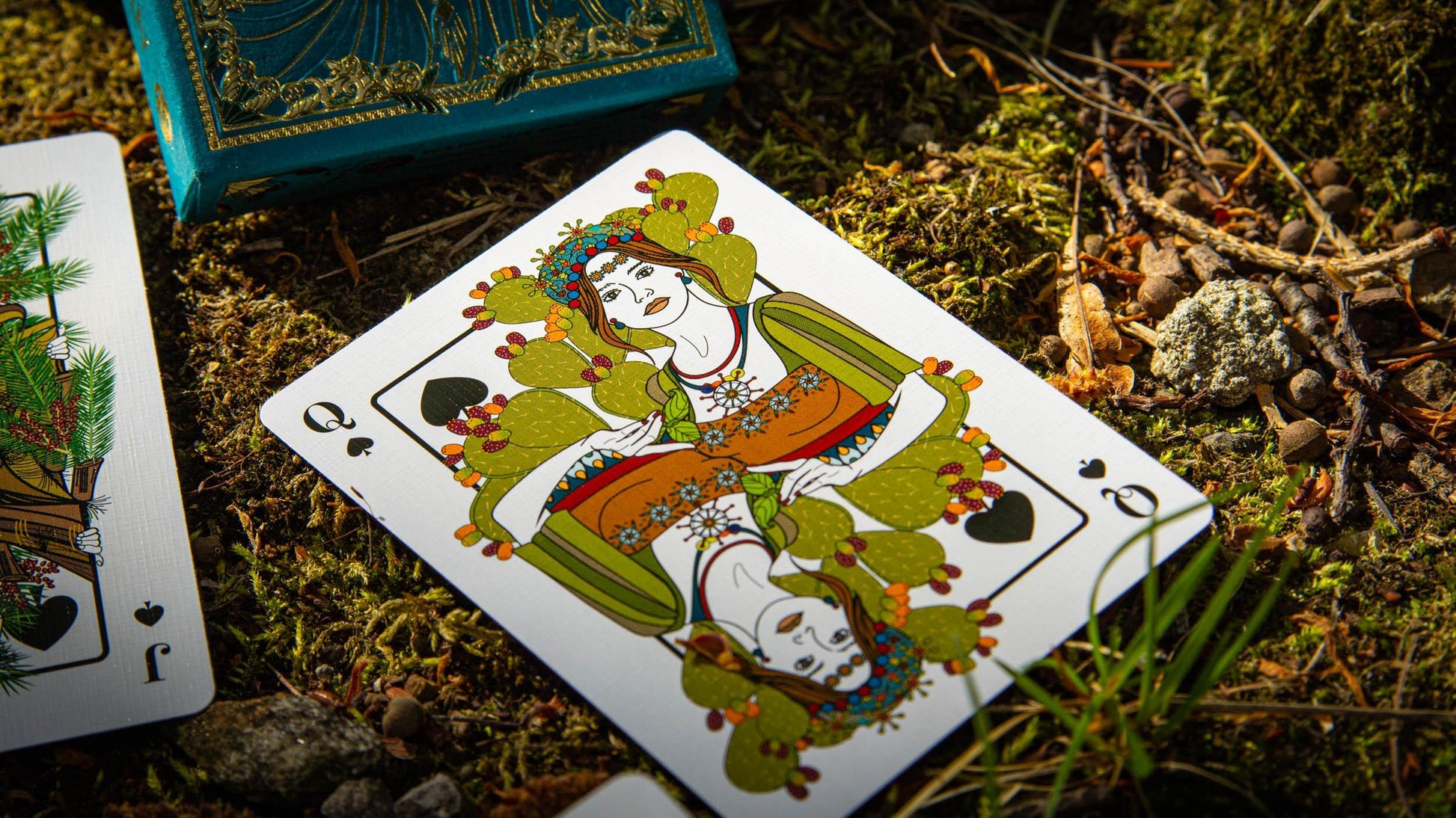 The Green Man Summer Playing cards Playing Cards by Jocu Playing Cards