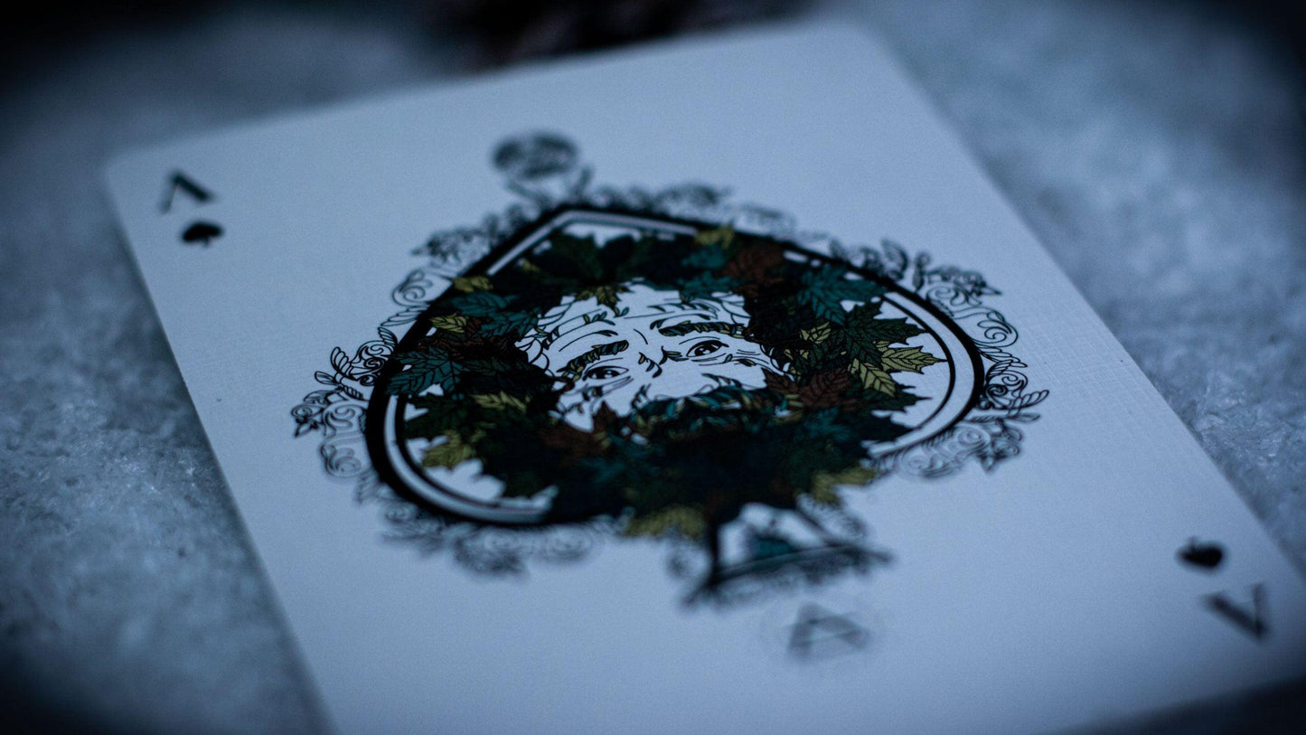 The Green Man Winter Playing Cards Playing Cards by Jocu Playing Cards