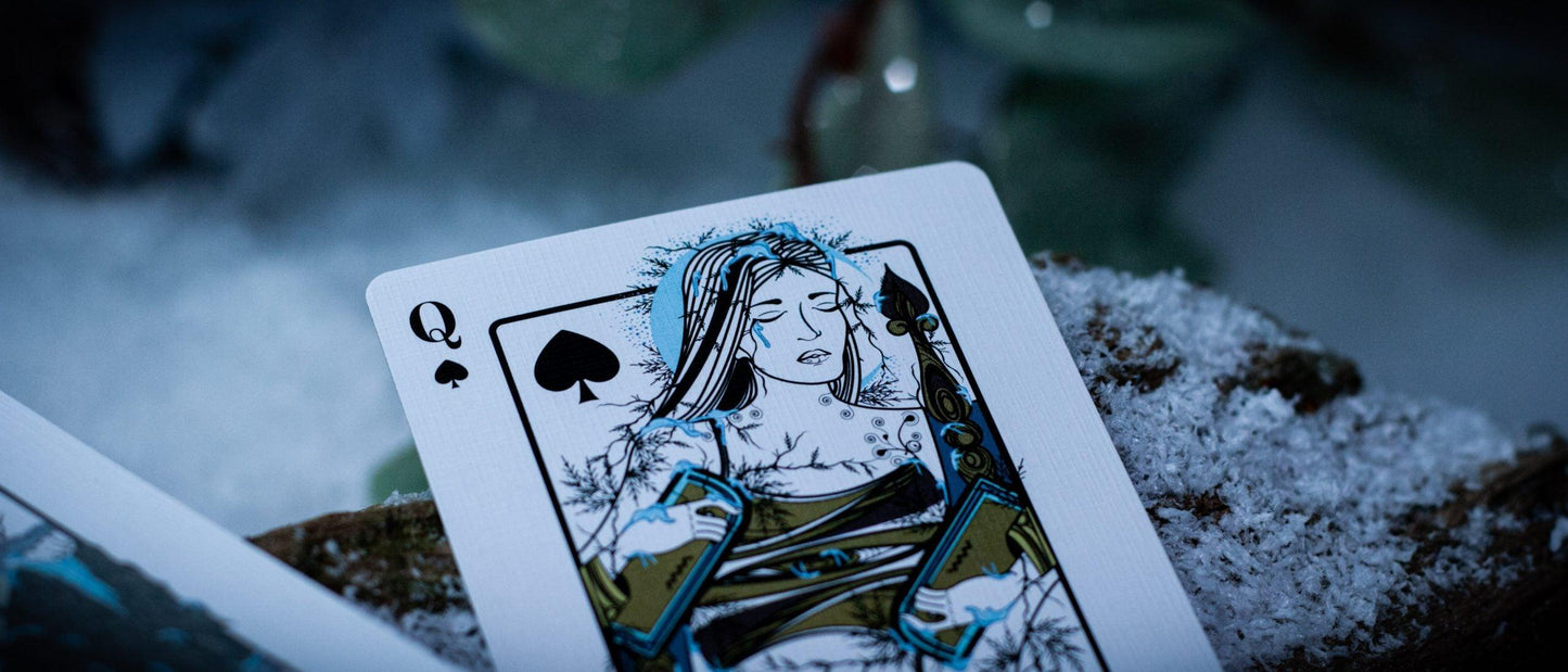 The Green Man Winter Playing Cards Playing Cards by Jocu Playing Cards