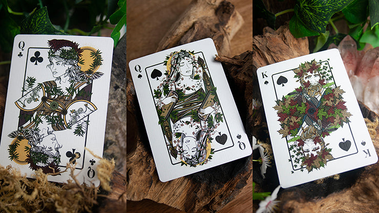The Green Man Autumn Playing Cards Playing Cards by Jocu Playing Cards