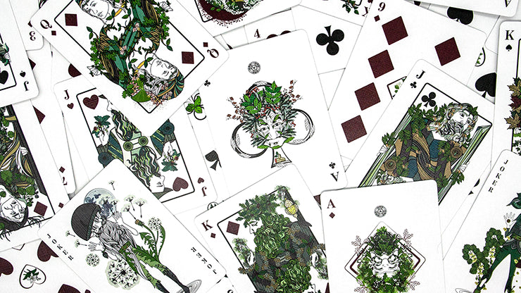 The Green Man Autumn Playing Cards Playing Cards by Jocu Playing Cards