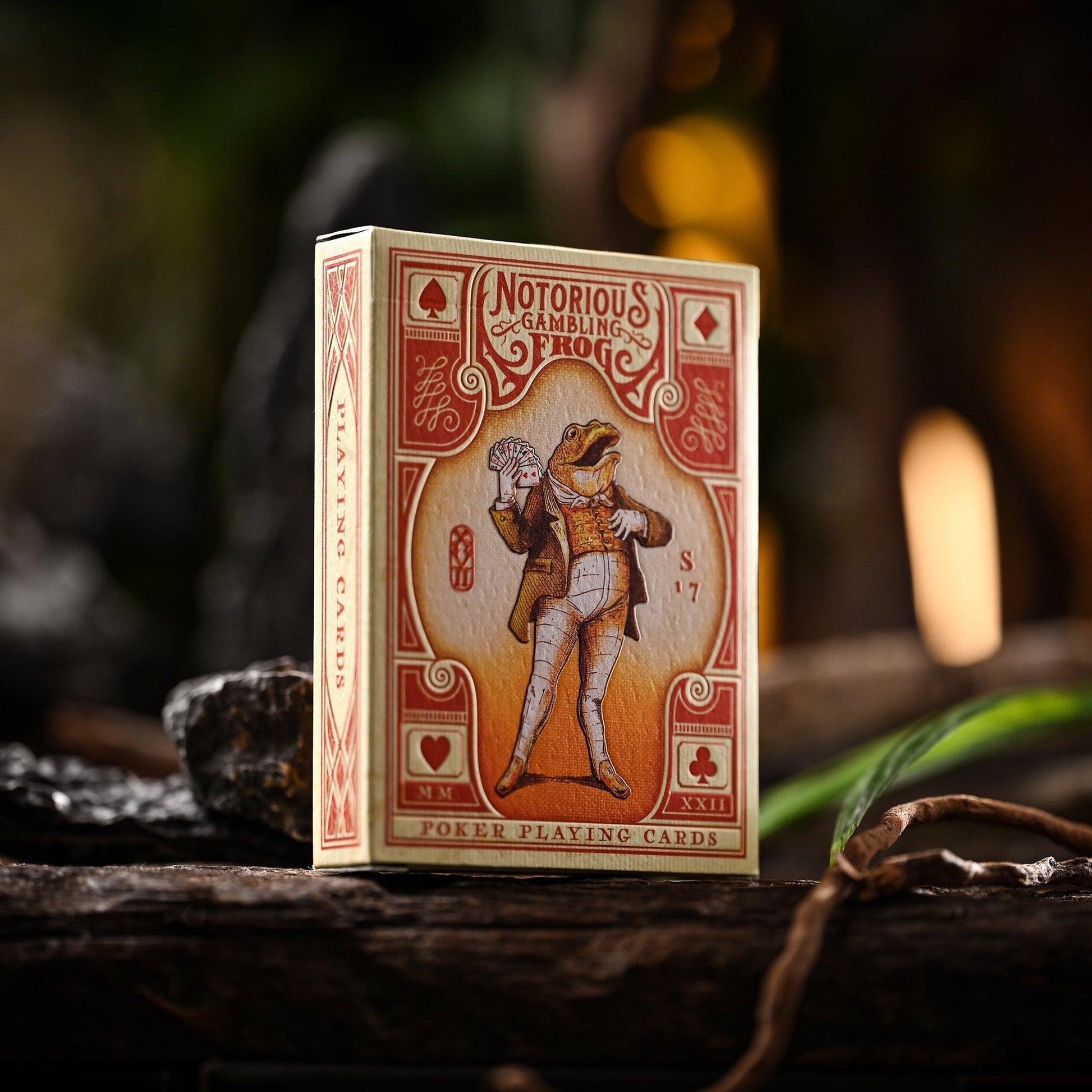 Notorious Gambling Frog Playing Cards - Orange Playing Cards by Stockholm 17