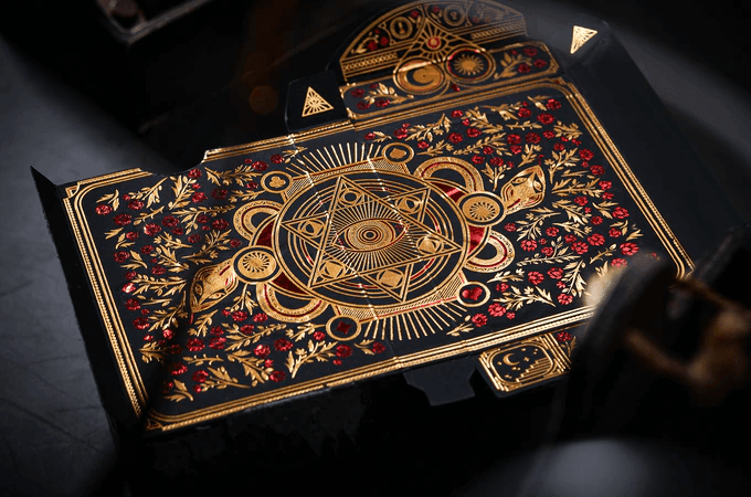 The Secret Playing Cards - Scarlet Edition Playing Cards by Chamber of Wonder