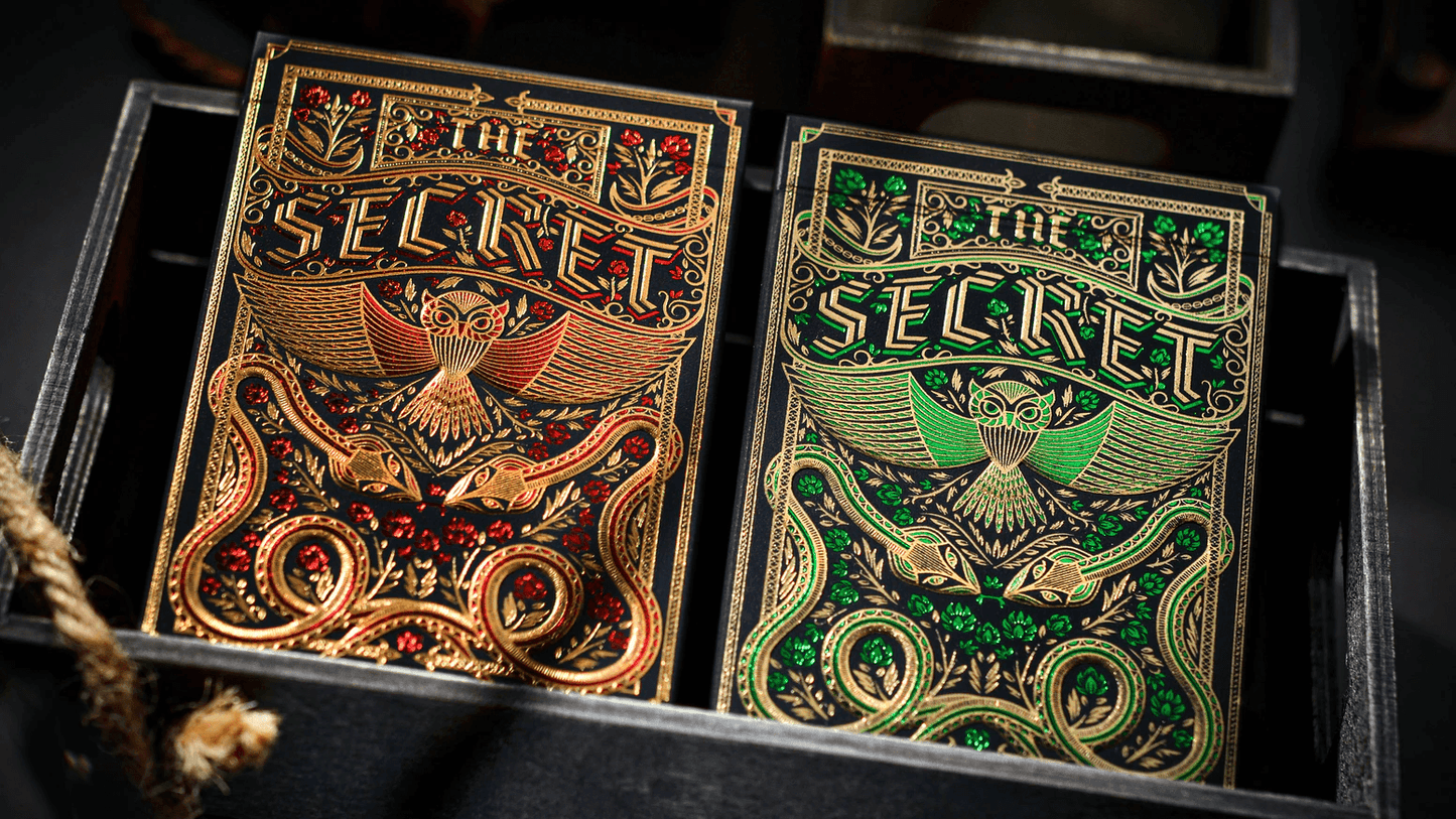 The Secret Playing Cards - Virescent Emerald Edition Playing Cards by Chamber of Wonder
