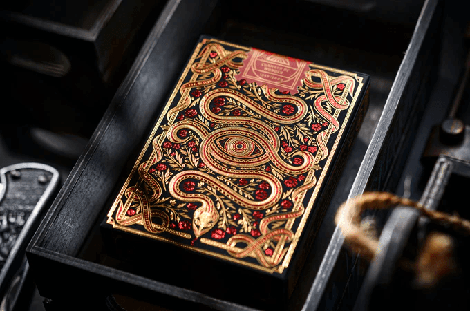The Secret Playing Cards - Scarlet Edition Playing Cards by Chamber of Wonder
