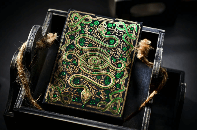 The Secret Playing Cards - Virescent Emerald Edition Playing Cards by Chamber of Wonder