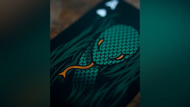The Serpent (Green) Playing Cards by DECKIDEA