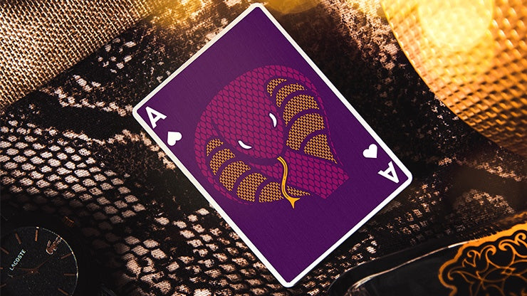 The Serpent (Purple Cobra) Playing Cards Playing Cards by DECKIDEA