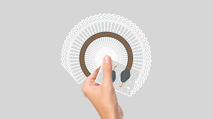 The Serpent (White) Playing Cards by DECKIDEA
