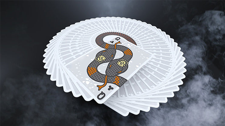 The Serpent (White) Playing Cards by DECKIDEA