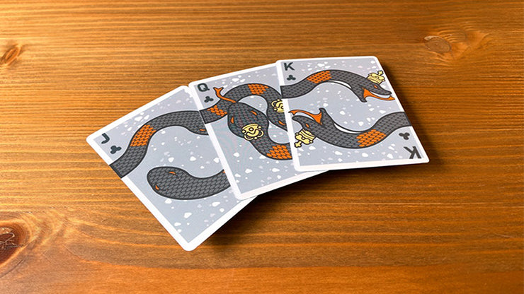 The Serpent (White) Playing Cards by DECKIDEA