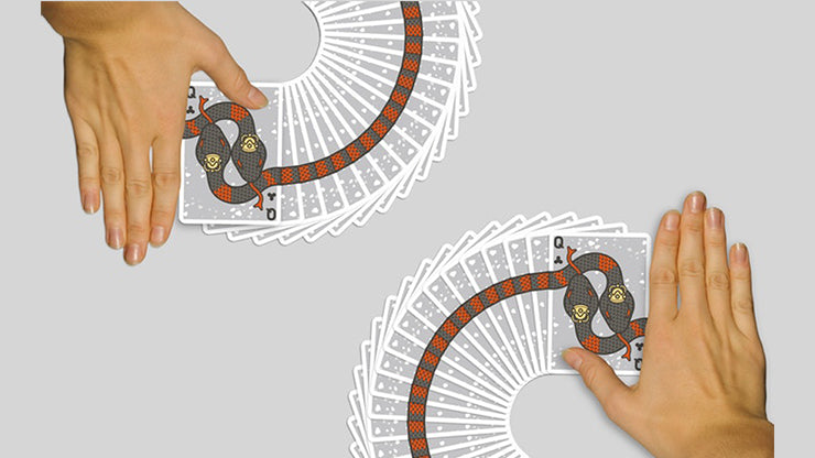 The Serpent (White) Playing Cards by DECKIDEA
