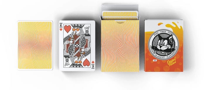 Original BlackCat - Orange Milk Playing Cards by Cartamundi
