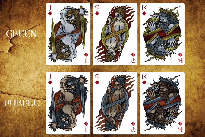 Theos Playing Cards - Purple Playing Cards by Parama Playing Cards