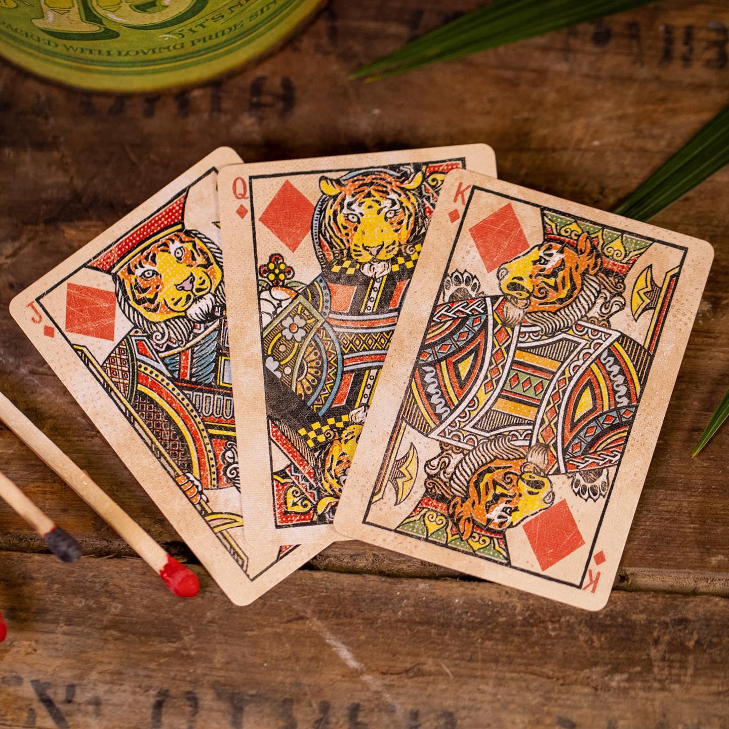 Limited Edition Tiger V2 - Matchbox Playing Cards by Kings Wild