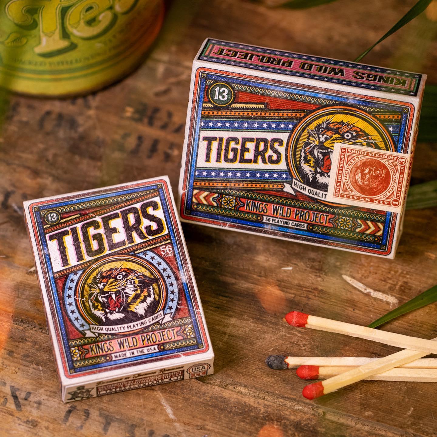 Limited Edition Tiger V2 - Matchbox Playing Cards by Kings Wild Projects Playing Cards by Kings Wild Project