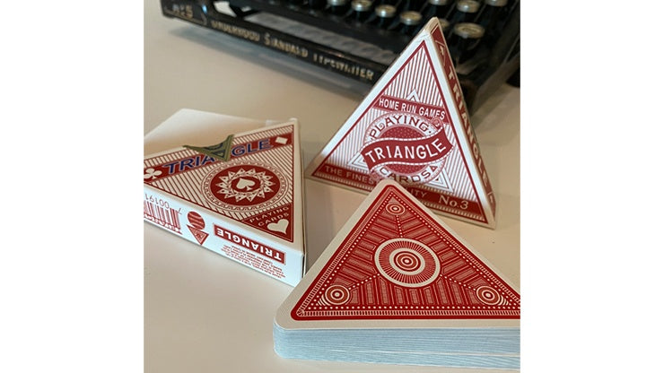 Triangle (Red) Playing Cards Playing Cards by RarePlayingCards.com
