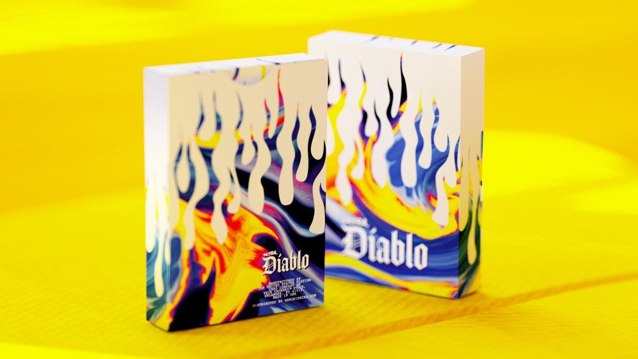 Ultra Diablo Blue Playing Cards Playing Cards by Gemini