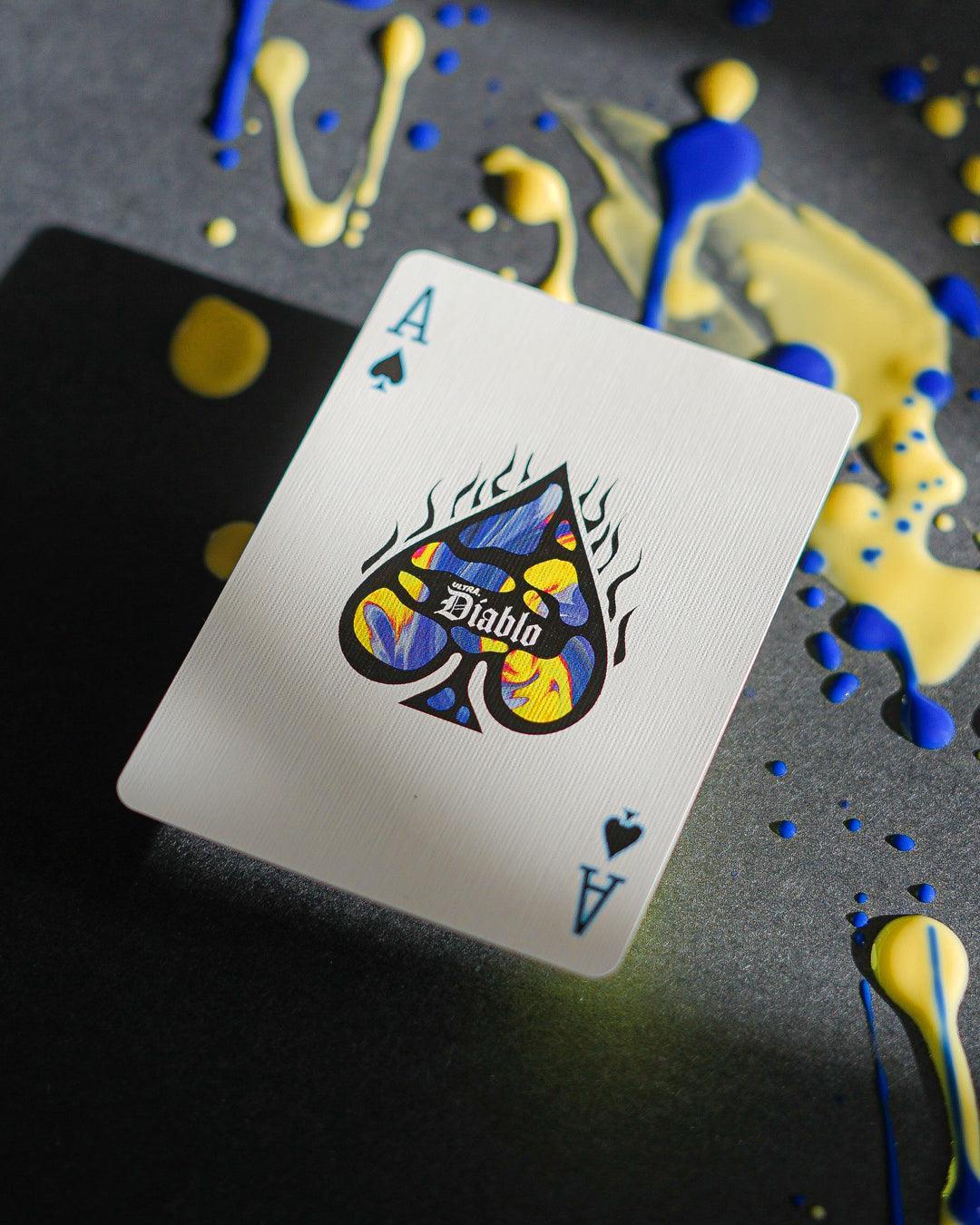 Ultra Diablo Blue Playing Cards Playing Cards by Gemini