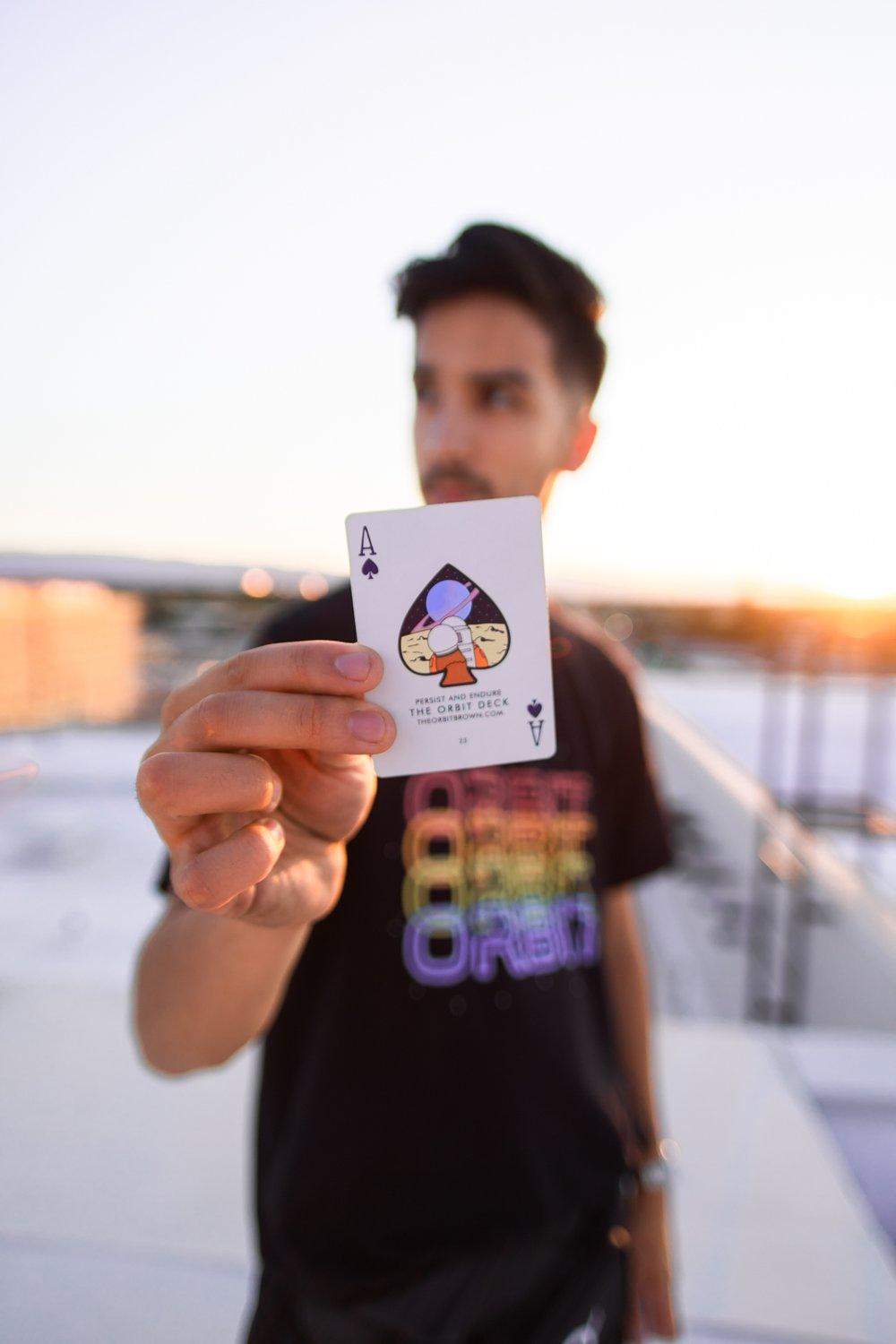 Orbit V7 Playing Cards by Orbit Brown